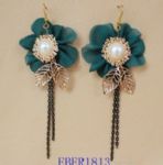 Flower hook earrings
