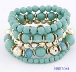 Bohemia style of multilayer elastic bracelet
