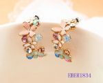 Gold plated stud earring