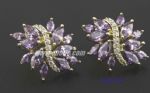 Decorated with diamantes stud earring