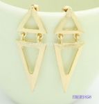 Punk style of geometry earring