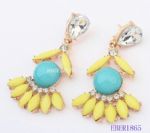 Fashionable sector drop earring