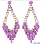 Resin drop earring