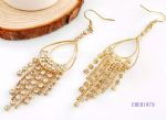 Punk style of tassels drop earring