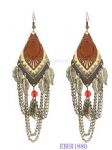 Leaves drop earring