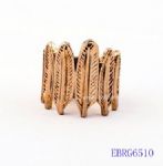 Personalized vintage feather ring