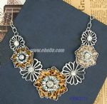 Hollowed metal  necklace