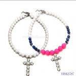 Cross beaded necklace