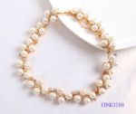 Milky beaded necklace