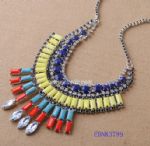 Colorful bibble necklace