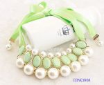 Pears ribbon  necklace