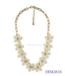 White camellia  necklace