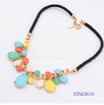Colorful rhinestone necklace