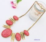 Ellipse rhinestone  necklace