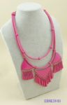 Fluorescent tassels necklace