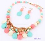 colorful beaded collar necklace