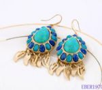 Diamantes water droplets earring