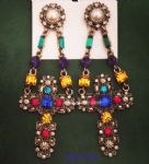 Retro style cross drop earring