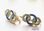 Diamantes fashion stud earring