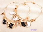 Vintage enamel rivets necklace 