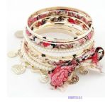 Butterfly bracelet with coins pendant decoration
