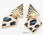 Leopard drop earring