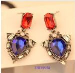 Hit color colorful drop earring