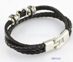 Weave leather cord bracelet