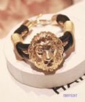 Weave leather lion bracelet,simple and chic design