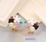 Flowers pearls fashion stud earring