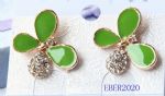 Diamantes enamel fashion stud earring,antl-allergic