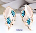 Fashion stud earring,16k rose gold