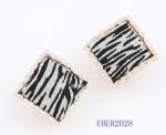Metal leopard fashion stud earring