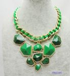 Exaggerated weave cord necklace