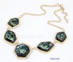 Luxurious geometry gem necklace
