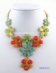 Personalized diamantes resin necklace