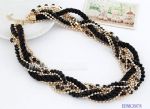 Weave hemp flowers clavicular chain