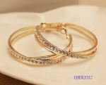 Elegant diamantes fashion hoop earring