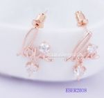 Luxurious zircon diamantes stud earring
