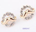 Moustache style of stud earring