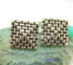 Vintage geometry fashion stud earring