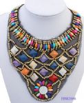 Beaded fasle collar necklace