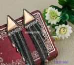 Exaggerated tassels drop earring