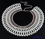 Handcraft false collar beaded necklace