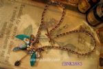 Parrot feather  necklace