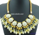 Fluorescent anti-allergic resin necklace