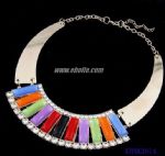 Luxurious sector gem necklace