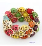 Colorful skull bracelet
