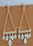 Tringle tassels crystal drop earring