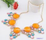 Fashionable diamantes resin neckalce